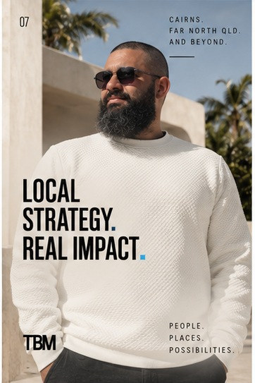 Anthony Holmes in sunglasses on the Local Strategy Real Impact panel